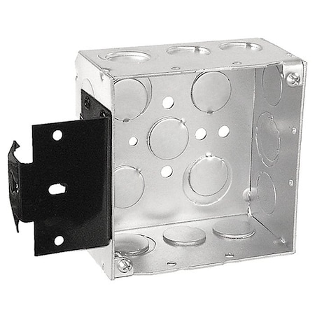 Southwire Electrical Box, 30.3 cu in, Square Box Type, 4 Gangs, Steel, Square Shape 52171-MS